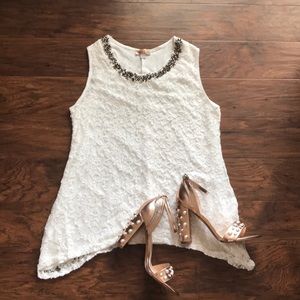 Lace beaded top